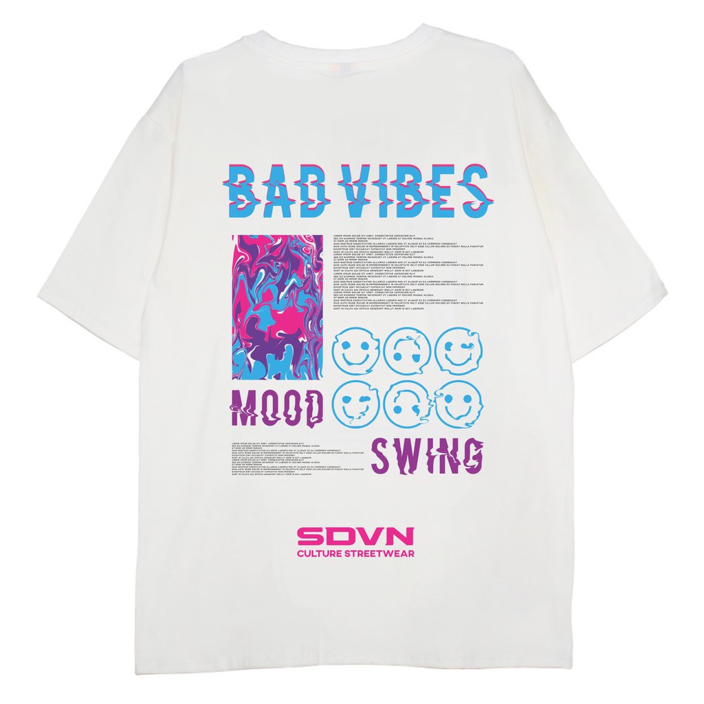 Áo Thun Unisex Nam Nữ SDVN BAD VIBES | BigBuy360 - bigbuy360.vn