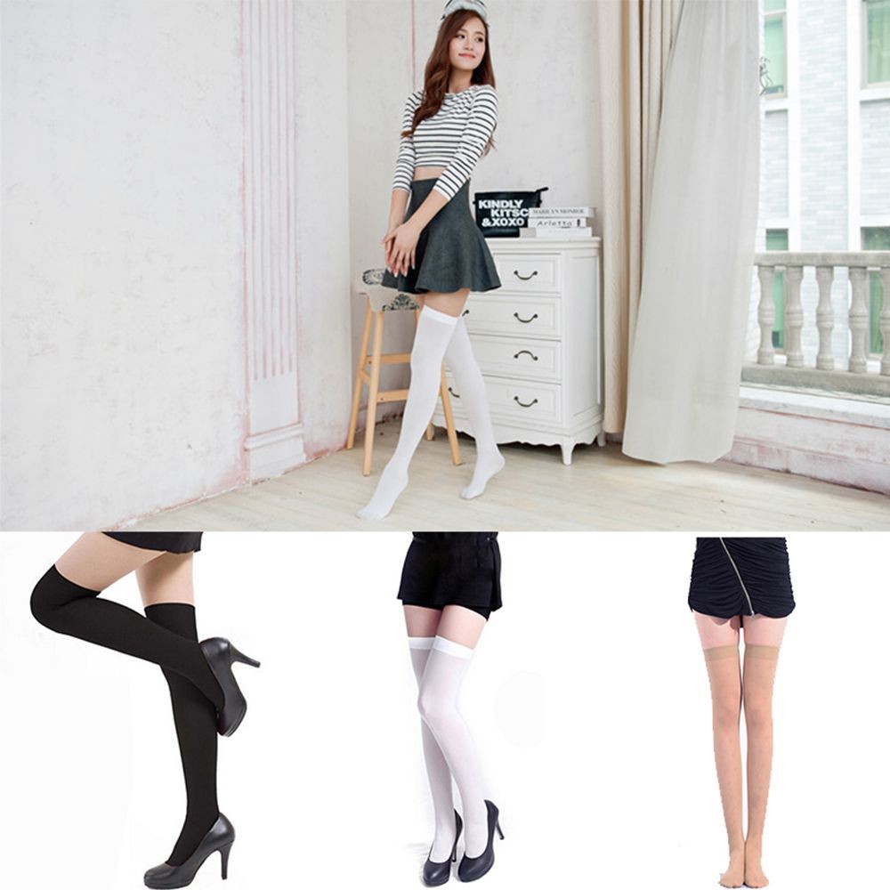 Đôi tất chân nữ thiết kế dài trên đầu gối quyến rũ