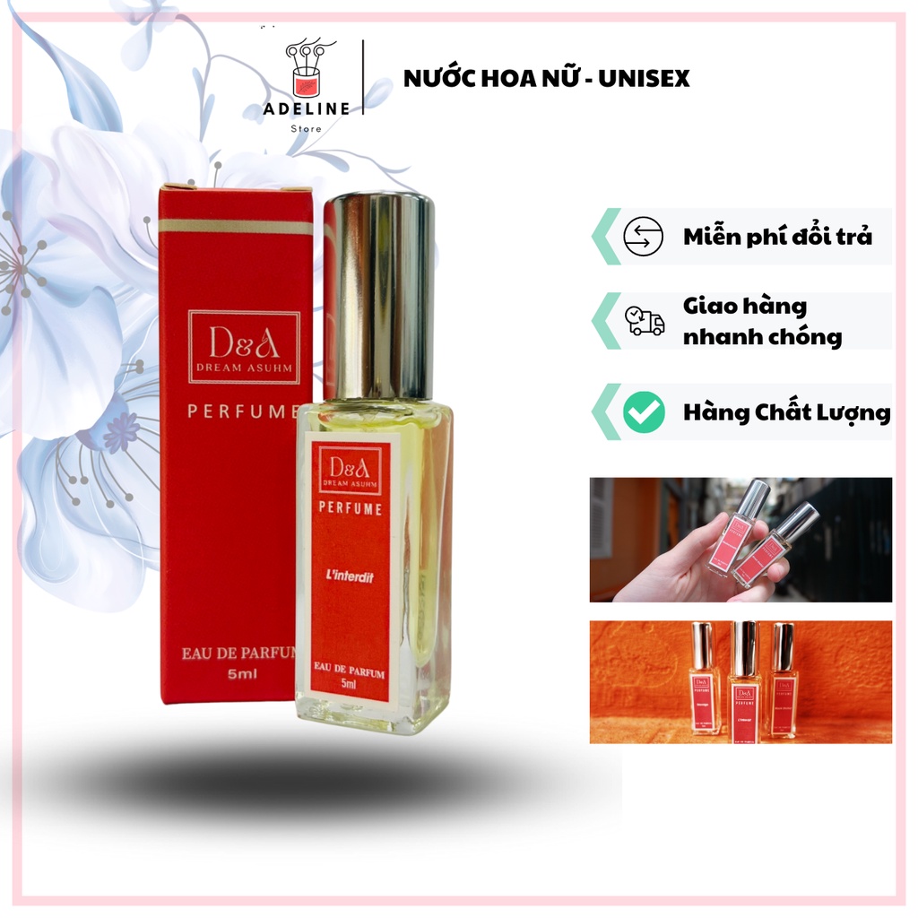Nước hoa nữ, unisex thơm nhỏ gọn tiện lợi - lưu hương lâu lên tới 48h