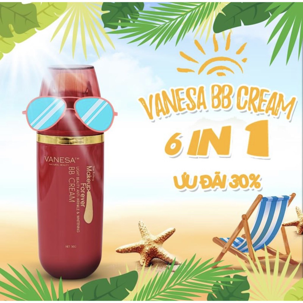 [GIẢM 100K] KEM NỀN VANESA BB LĂN HỒNG SÂM MUA 2 LỌ | BigBuy360 - bigbuy360.vn