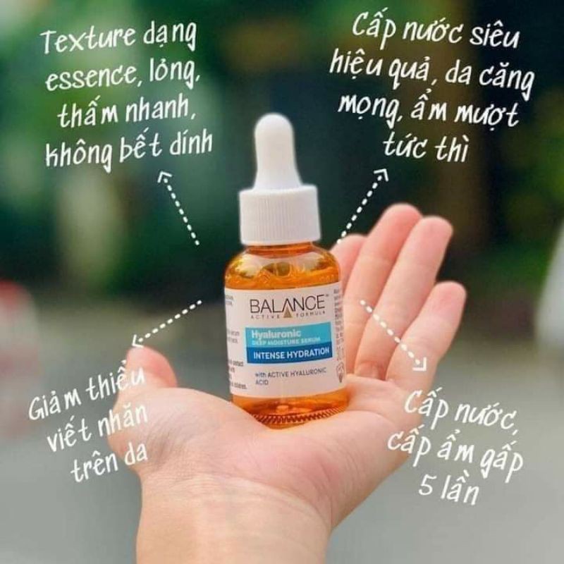 Serum Balance Hyaluronic màu xanh - cấp ẩm tuyệt vời, cho làn da căng mọng