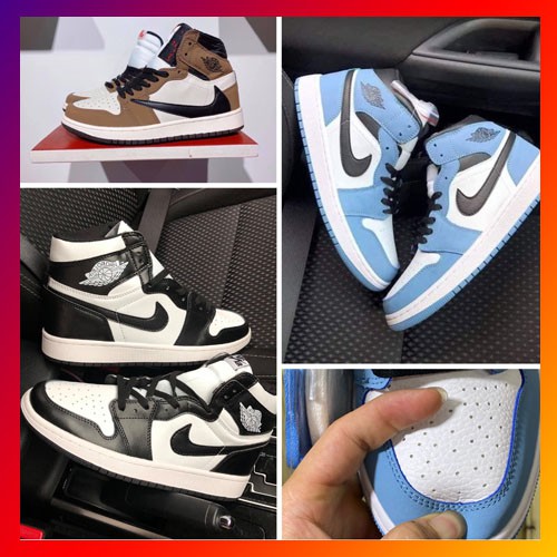 [full bill + full box] giày j d cao cổ đen, xanh, nâu cao cổ nam nữ tăng chiều cao nhẹ