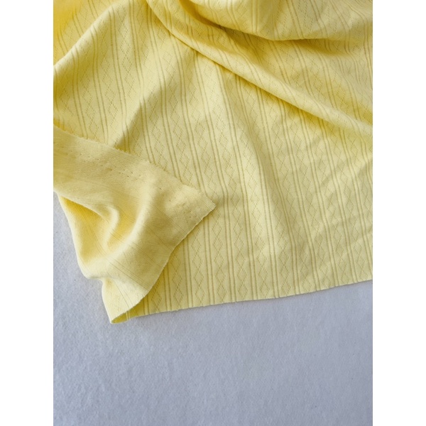 Vải thun cotton trần 2 lớp màu pastel