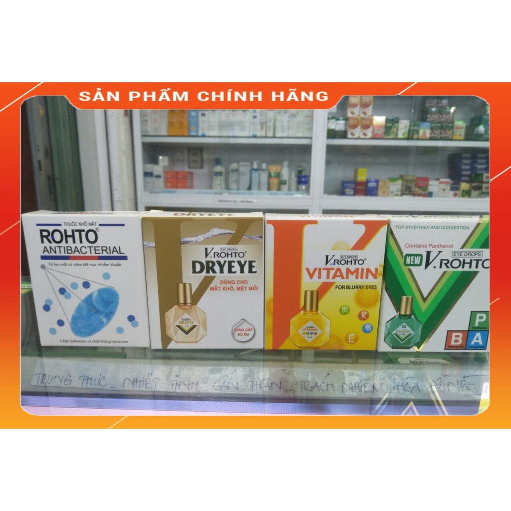 Nước nhỏ mắt V.Rohto hỗ trợ đôi mắt khỏe