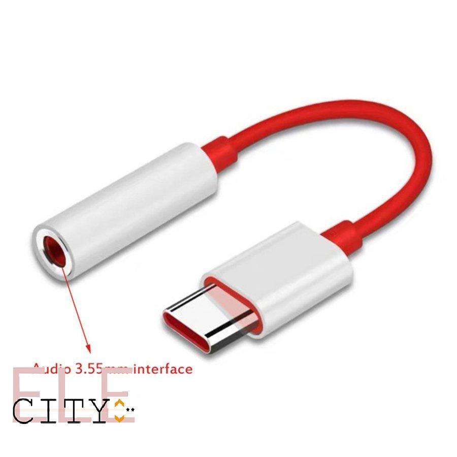 111ele} Type C To 3.5mm Audio Aux Headphone Jack Cable Adapter For Oneplus