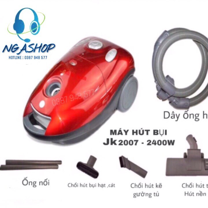 Máy hút bụi to công xuất mạnh mẽ vacuum cleaner JK-2007 - 2400W(CHÍNH HÃNG)