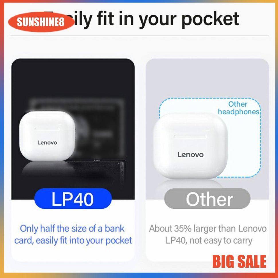 【SUN】LP40 Wireless Headphones Touch Control Sports Stereo Acoustic Earbuds