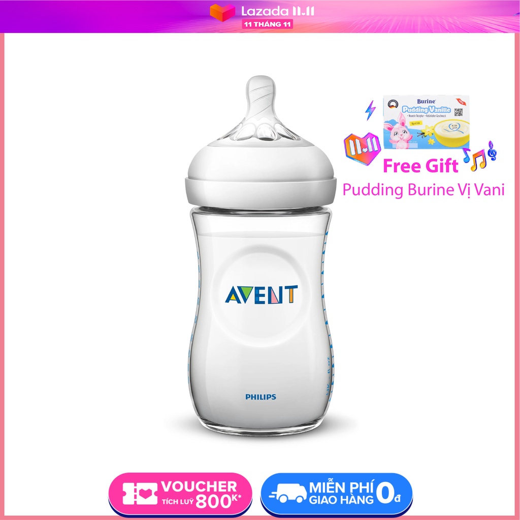 Bình Sữa Mô Phỏng Tự Nhiên Philips Avent SCF693/13 (260ml)
