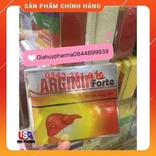Arginin forte giúp bổ gan giải độc cơ thể 60v
