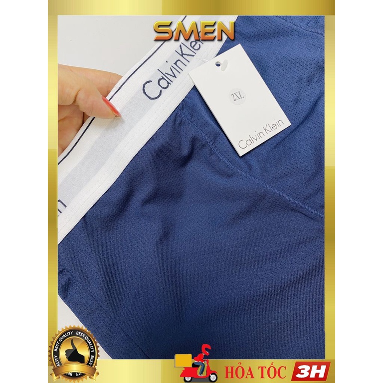 Quần Lót Nam boxer thông hơi thun lạnh, Quần sịp đùi nam Thông Hơi Xuất Nhật ST01( Che tên) - SMEN