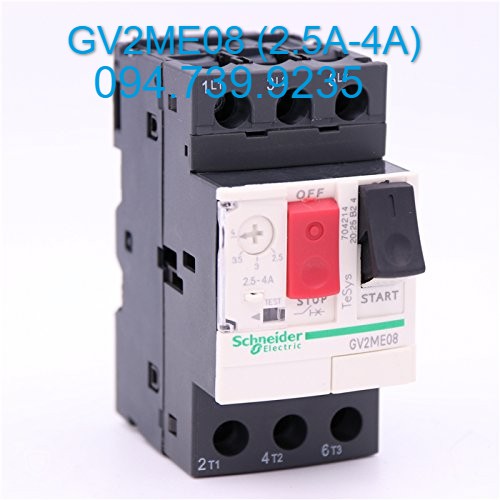 Aptomat Bảo Vệ Đông Cơ Schneider - GV2ME08 (2.5A-4A)