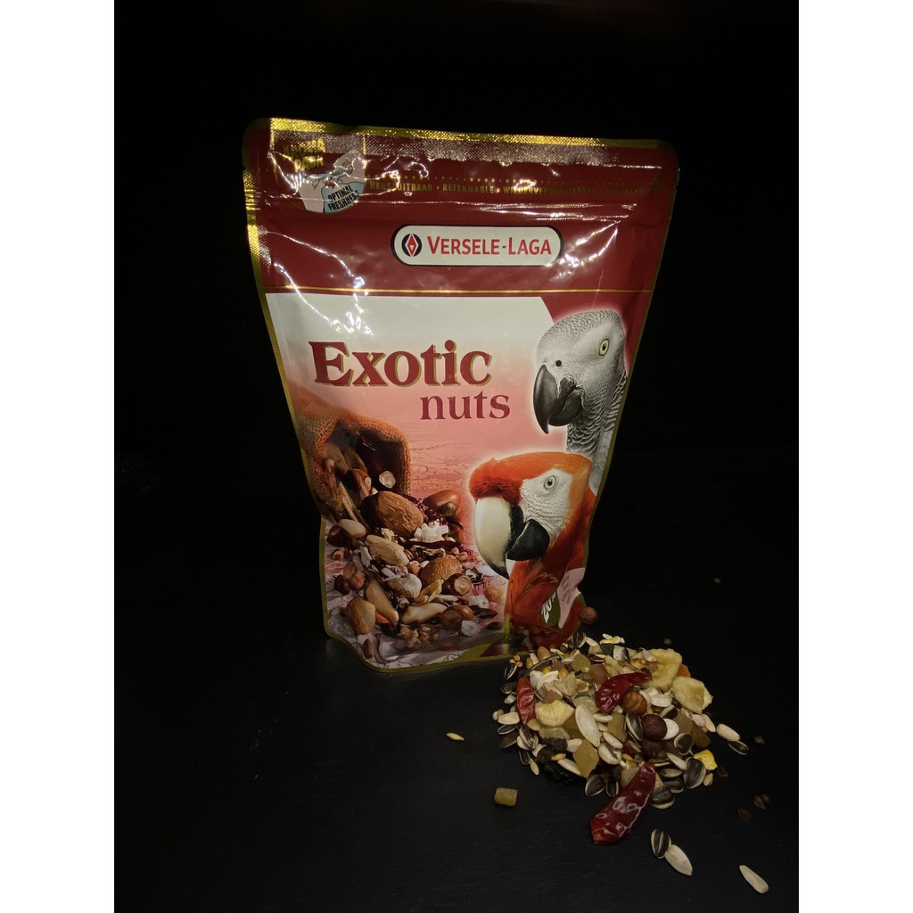 Hạt trộn cho Vẹt - EXOTIC Nuts gói 750g Versele Laga | Shopee Việt Nam