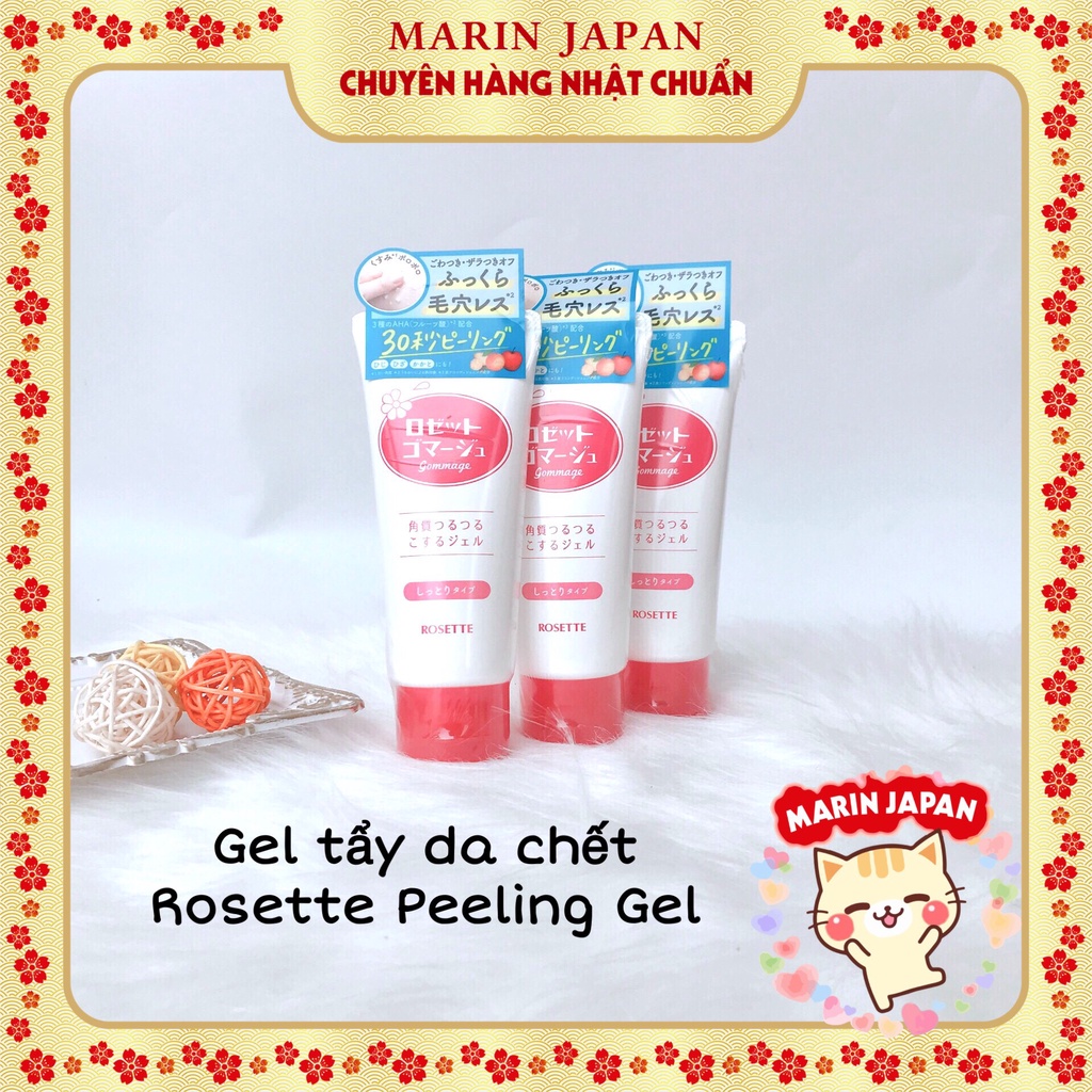 (Chuẩn Nhật) Gel tẩy da chết Rosette,Rosetto Peeling Gel 120gr