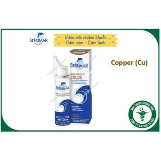 Dung dịch muối biển xịt mũi Sterimar Pháp 50ml