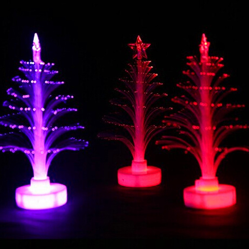 Đèn LED mini đổi màu hình cây thông trang trí nhà cửa giáng sinh