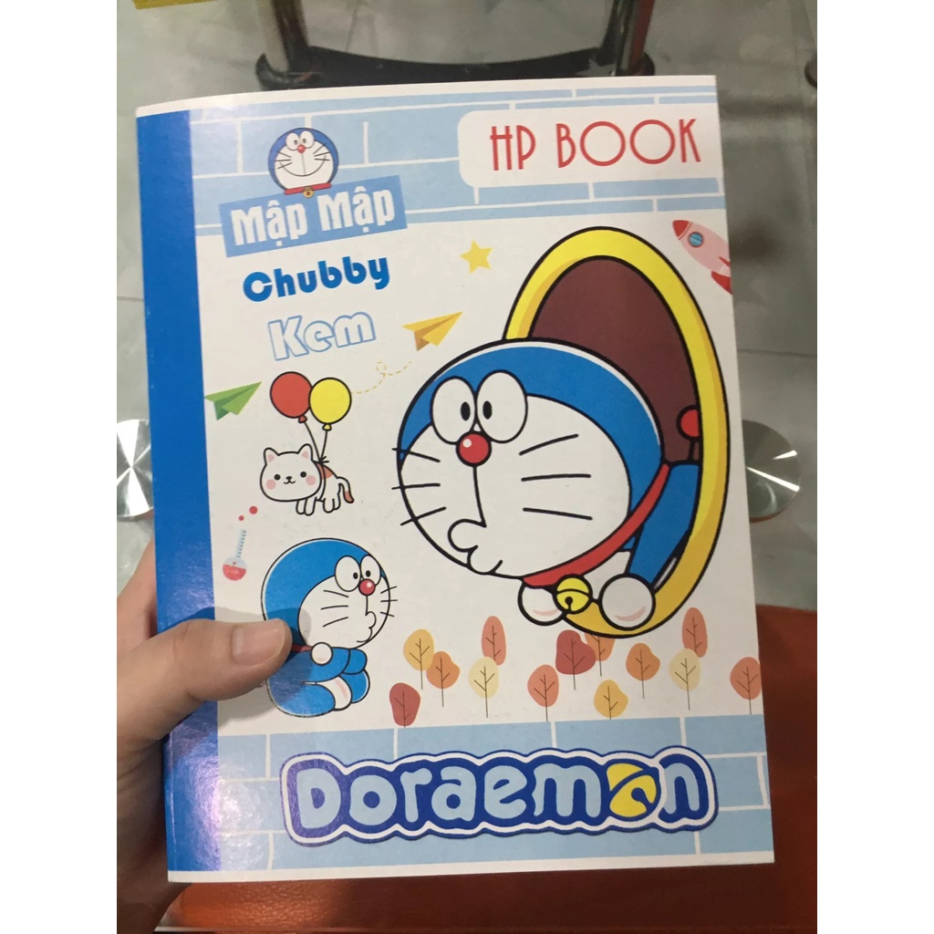 Lốc 10 quyển Tập vở Hiệp Phong 200 trang thường loại 2 (Doraemon) 4 ôly kẻ ngang