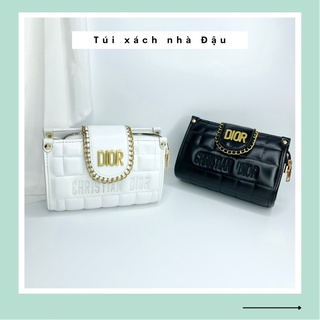 Túi xách nữ đeo chéo ô trám dây thổ cẩm thời trang