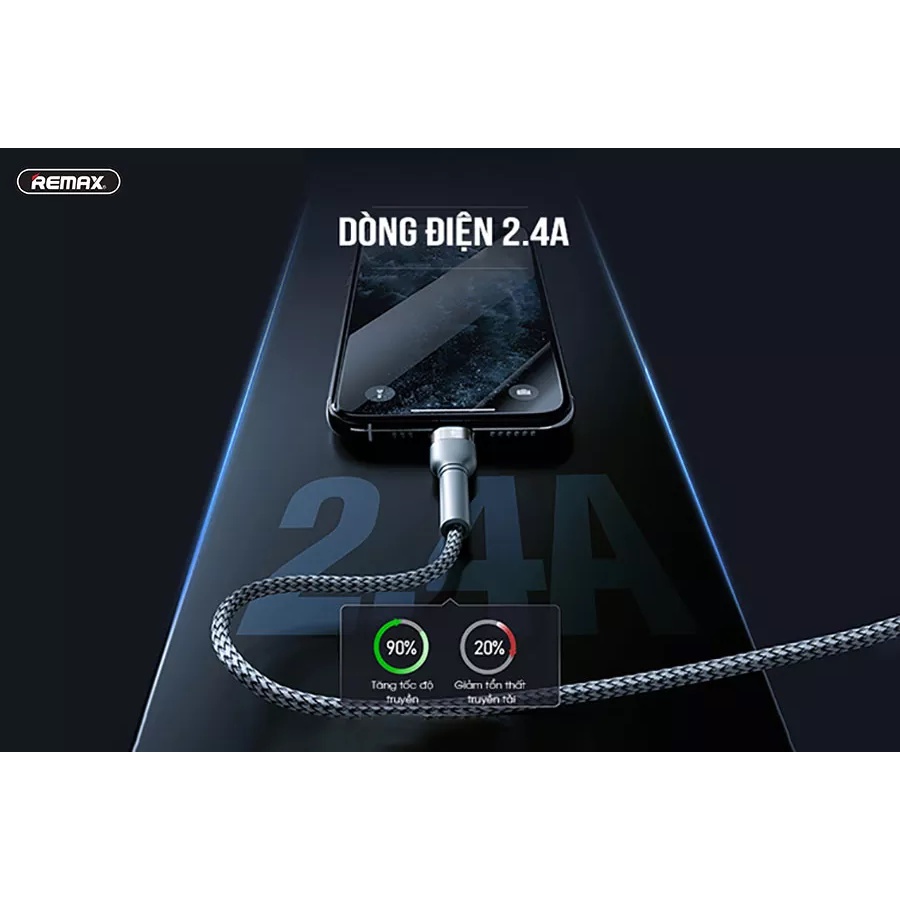 Cáp sạc và truyền dữ liệu Micro /  type-C/ L remax RC124 - Màu ngẫu nhiên