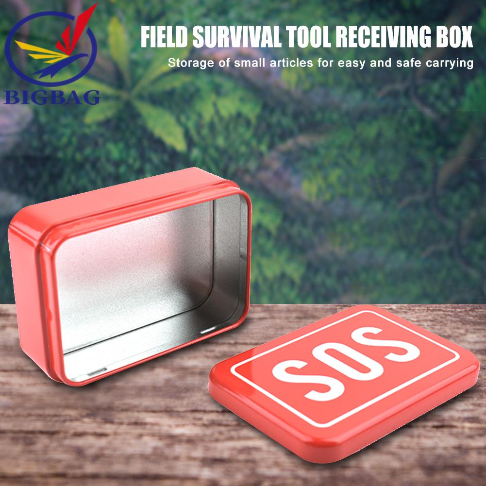 Bộ Hộp Sắt Sinh Tồn SOS Khẩn Cấp Cho Hoạt Động Ngoài Trời