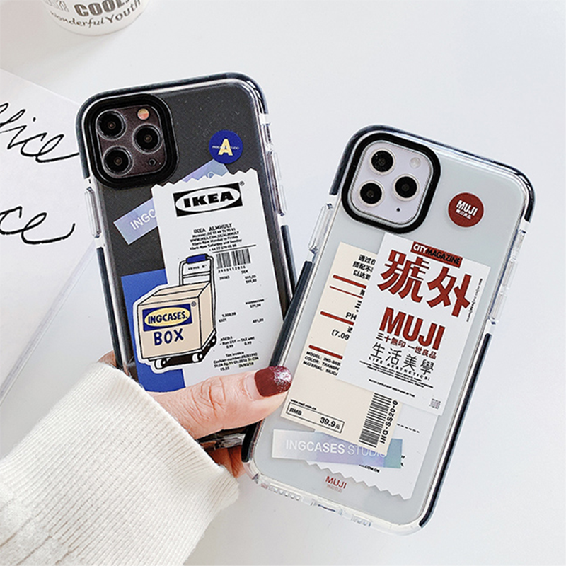 IKEA Ốp Lưng Tpu Mềm Họa Tiết Màu Nước Cho Iphone 12 11 Pro Max 6 6s 7 8 Plus Iphone X Xs Max Xr Se 2020