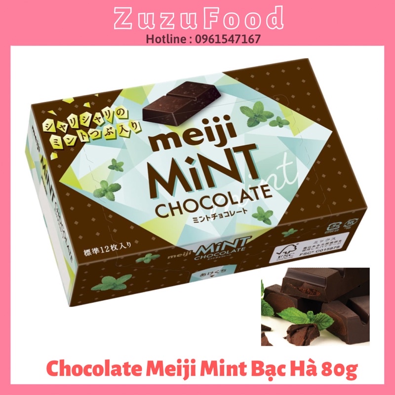 [FREE SHIP] Chocolate Meiji Mint Bạc Hà Nhập Khẩu