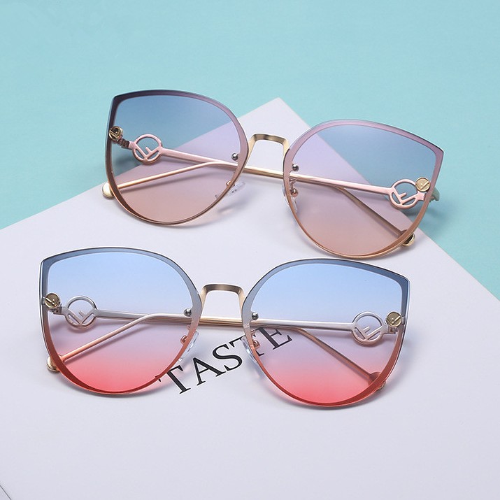 Kính mát mắt mèo gọng kim loại cho nam nữ