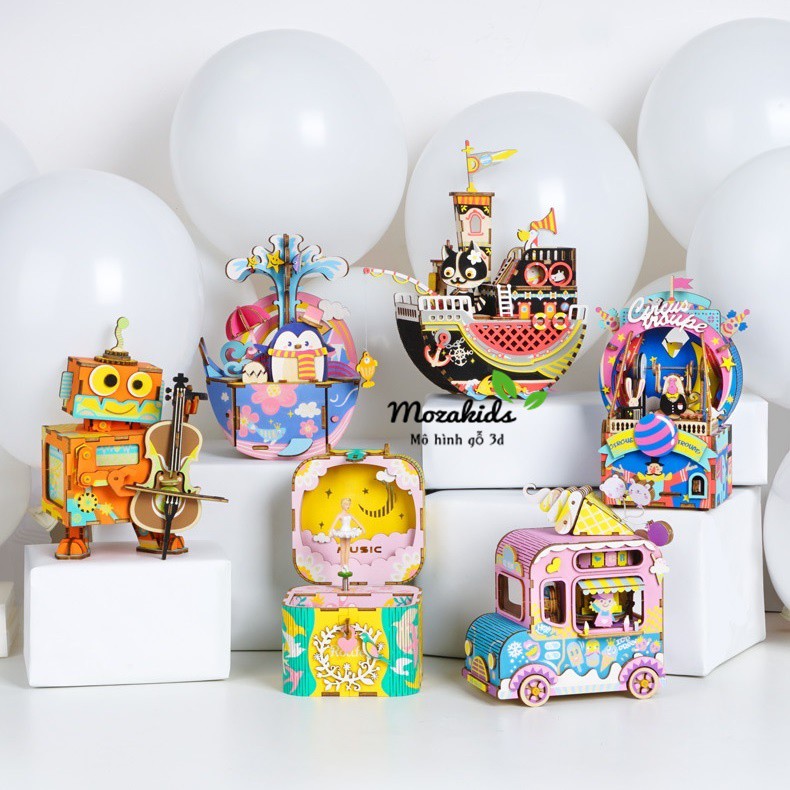 [BẢN XUẤT KHẨU TIẾNG ANH] Mô hình Hộp nhạc Công Viên Giải Trí - Amusement Park Music Box Robotime