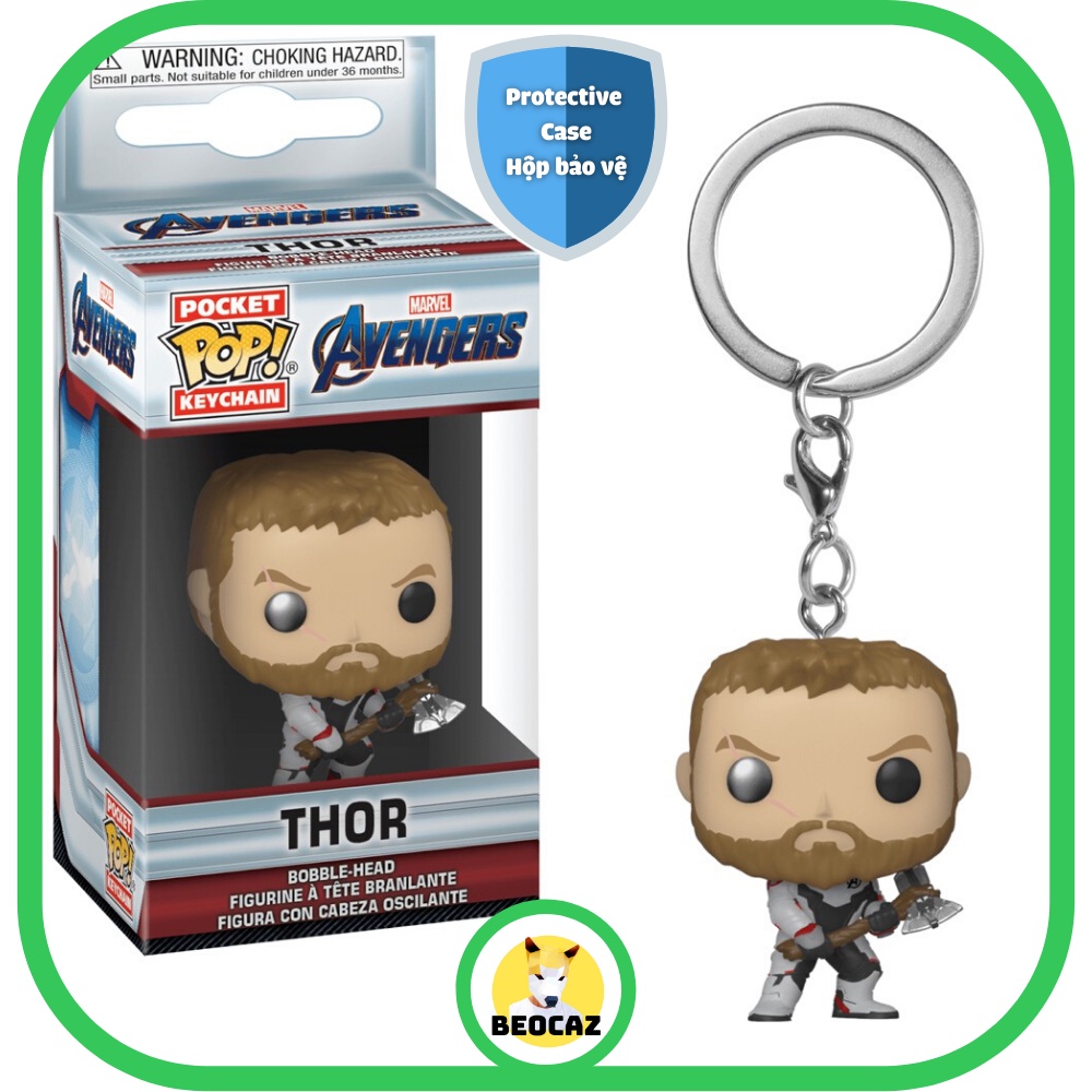 [Full Box] [Tặng Hộp Bảo Vệ] Móc khoá Funko Thor Thần Sấm phiên bản Avengers Biệt đội siêu anh hùng Marvel