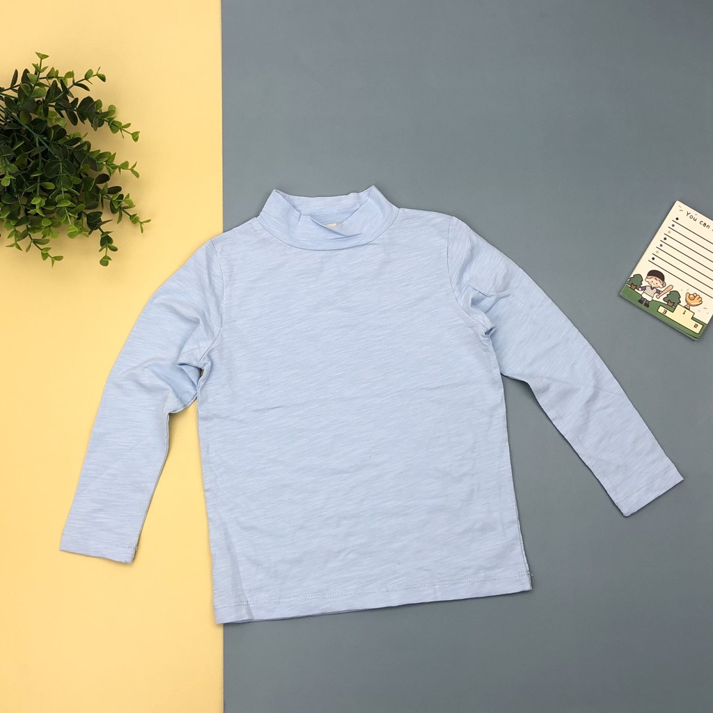 LITIBABY  Áo cổ 3 phân giữ nhiệt cotton LITIBABY cho bé trai bé gái