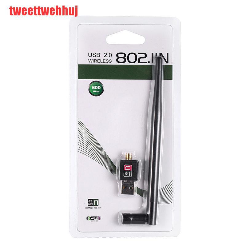 Usb 2.0 Wifi 600m Có Ăng Ten 5 Dbi