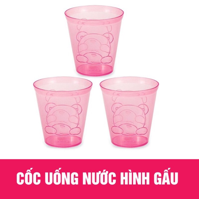 Set 3 cốc uống nước hình thú Upass