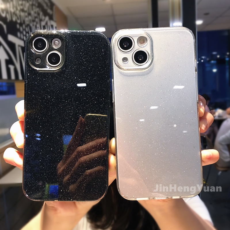 Ốp Điện Thoại Silicon TPU Mềm Lấp Lánh Chống Sốc Chống Rơi Cho IPhone 13 12 11 Pro Max X Xs Max Xr