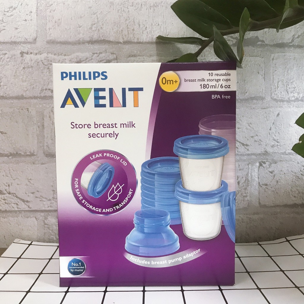 Cốc Trữ Sữa Phillips Avent Dung Tích 180 ml Chính Hãng