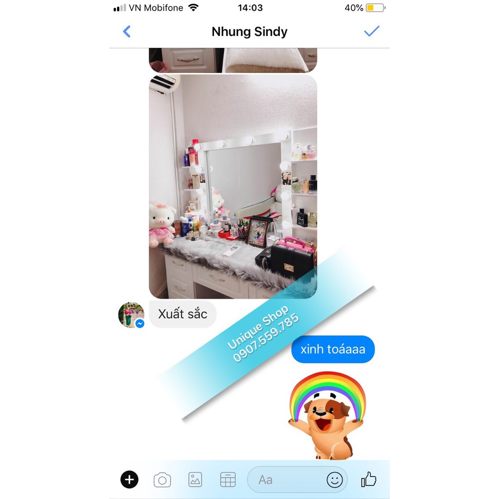 Thảm Lông Trải Bàn Trang Điểm, Trải Ghế, Lót Kệ Tủ Siêu Sang