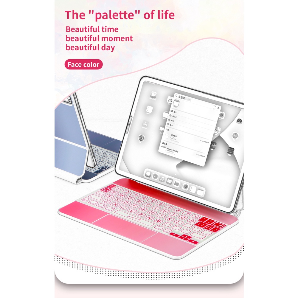 Phù Hợp Miếng Dán Bảo Vệ Bàn Phím Màu Gradient Chống Trầy Cho Ipad Pro 11 / 12.9 Inch Ipad Pro 4 6 Ipad Air 5 10.9 Inch 2022 2020