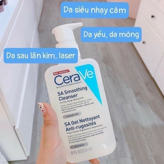 Sữa rửa mặt CeraVe Renewing SA Cleanser