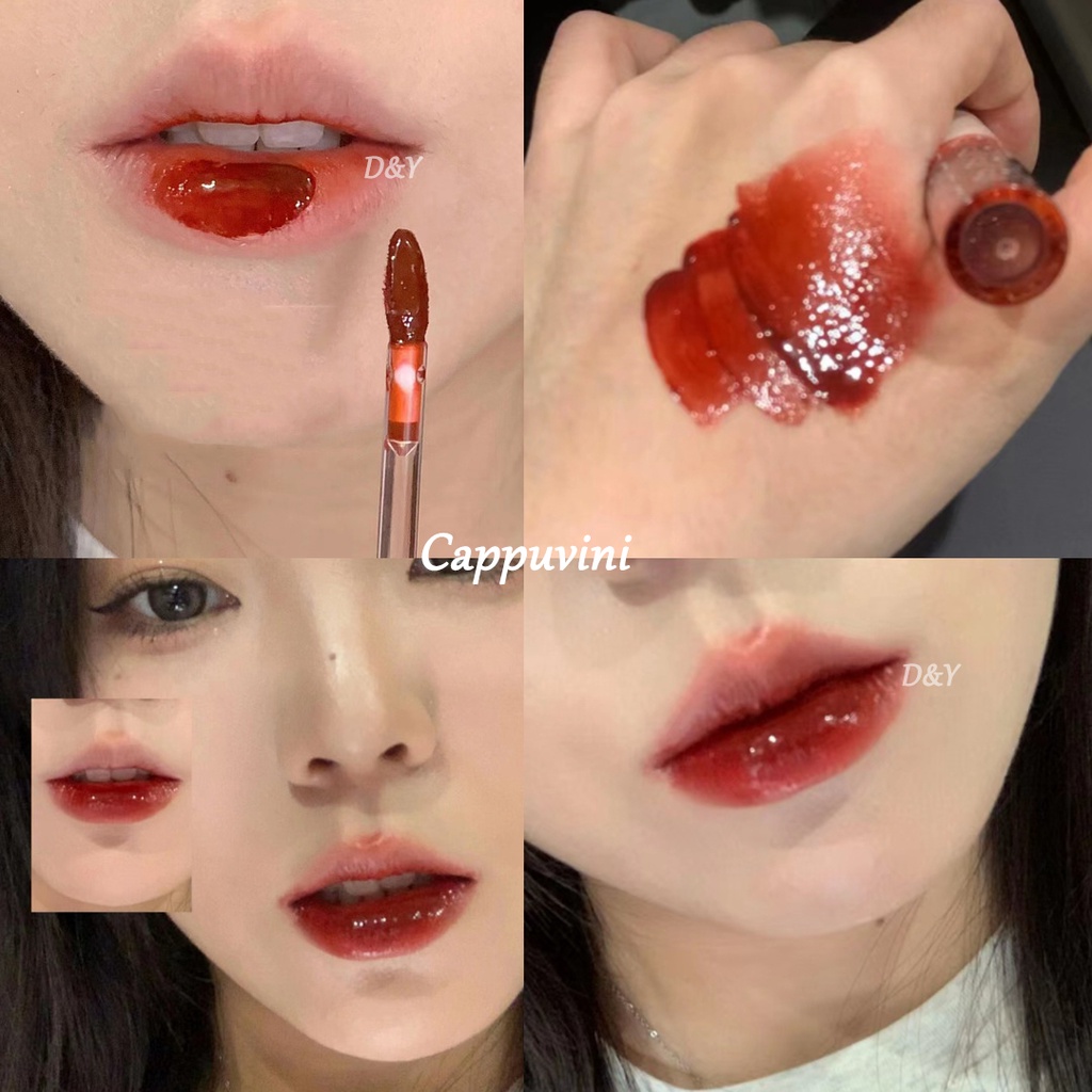 Son Bóng Cappuvini Dưỡng Ẩm Chống Thấm Nước Không Dính Màu Sắc Tươi Tắn Bong Son bóng Son Môi Cappuvini Màu Nhung Lì Tự Nhiên Dưỡng Ẩm Lâu Trôi Chống Thấm Nước