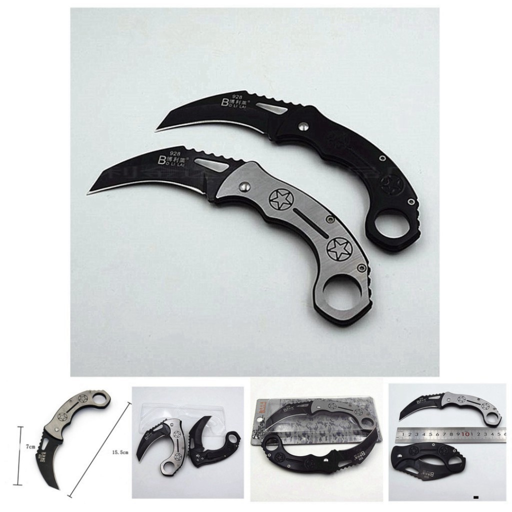 Dao Karambit Chất Thép Chống Gỉ Đi Phượt, Dã Ngoại Tiện Lợi