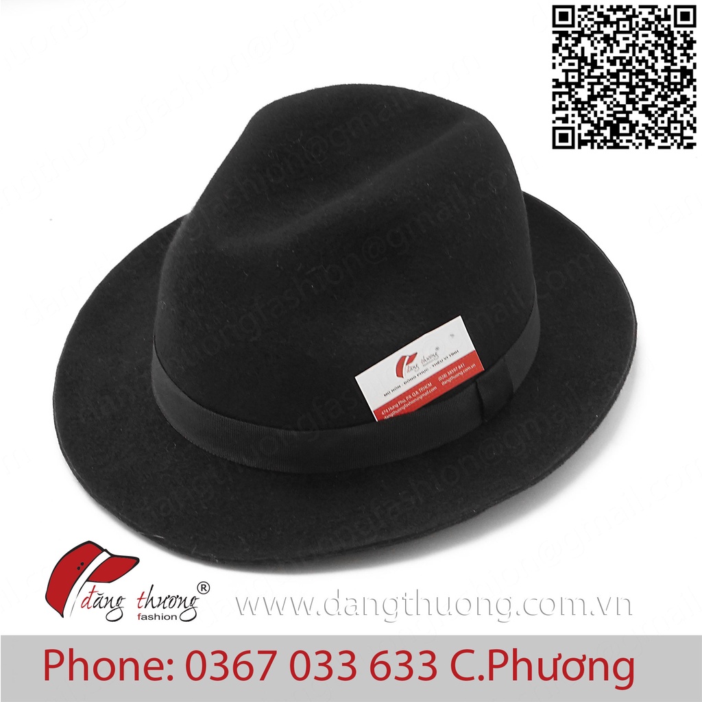 Mũ nón phớt fedora chất liệu nỉ/ dạ THẬT 100%, cao cấpcho trung niên, lớn tuổi, người già, cổ đi