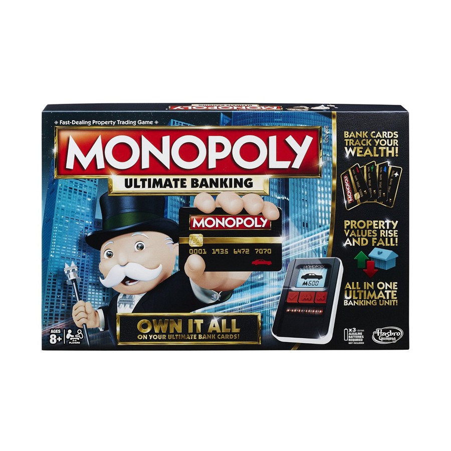 Đồ chơi cờ tỉ phú Monopoly - Cờ tỷ phú ngân hàng điện tử Cao Cấp - Mã: B6677