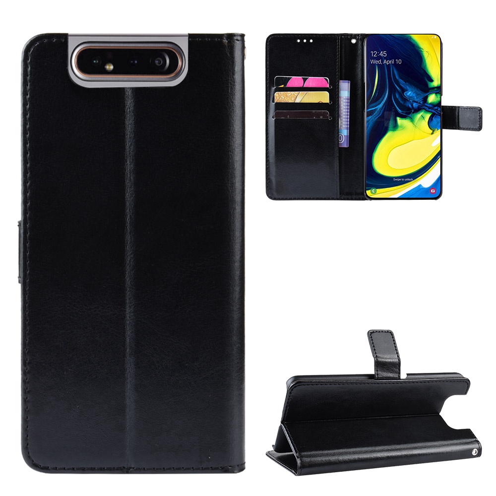 Bao da điện thoại PU nắp gập tích hợp ví kèm ngăn đựng thẻ cho SAMSUNG GALAXY A80