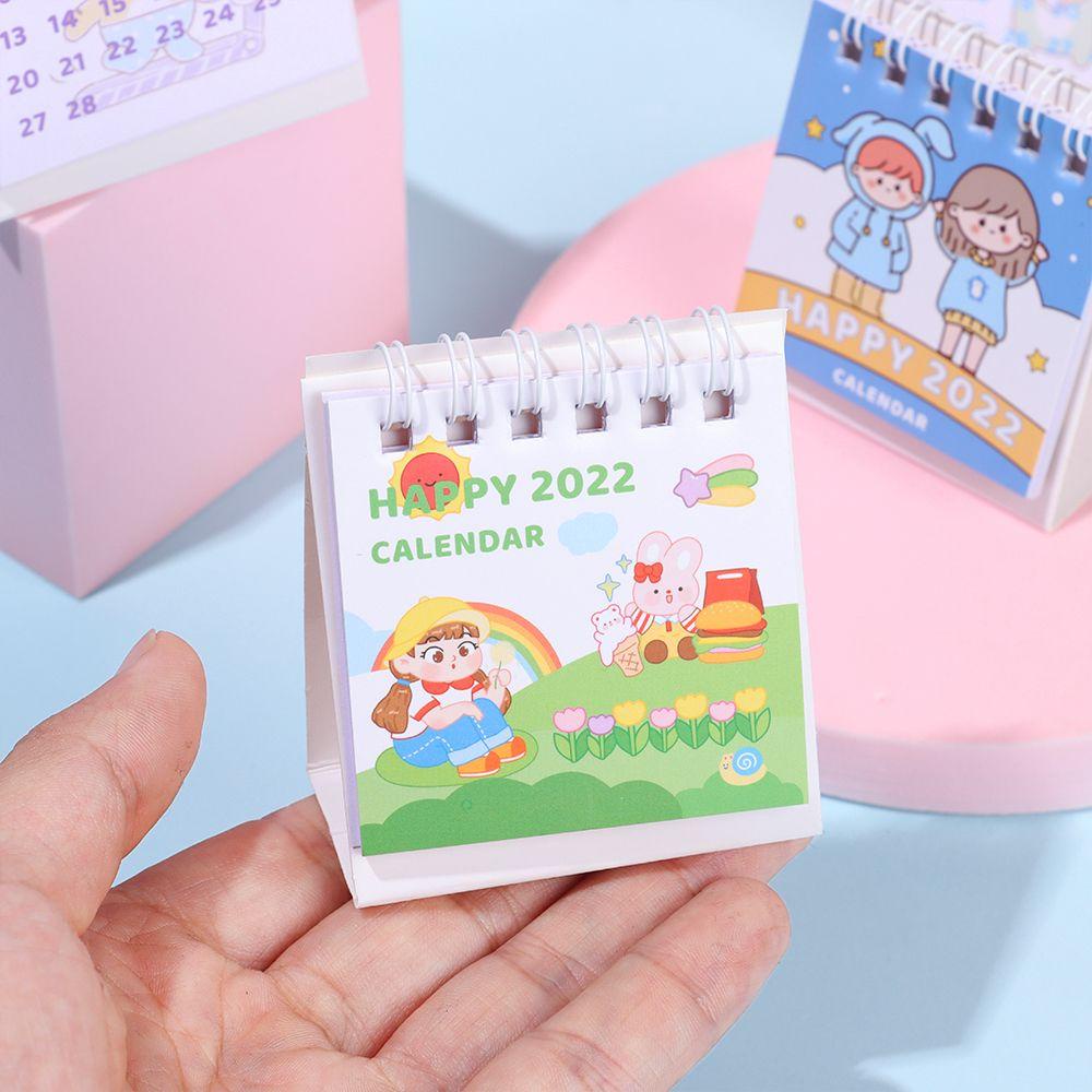 Lịch Để Bàn Mini Màu Cầu Vồng Xinh Xắn
