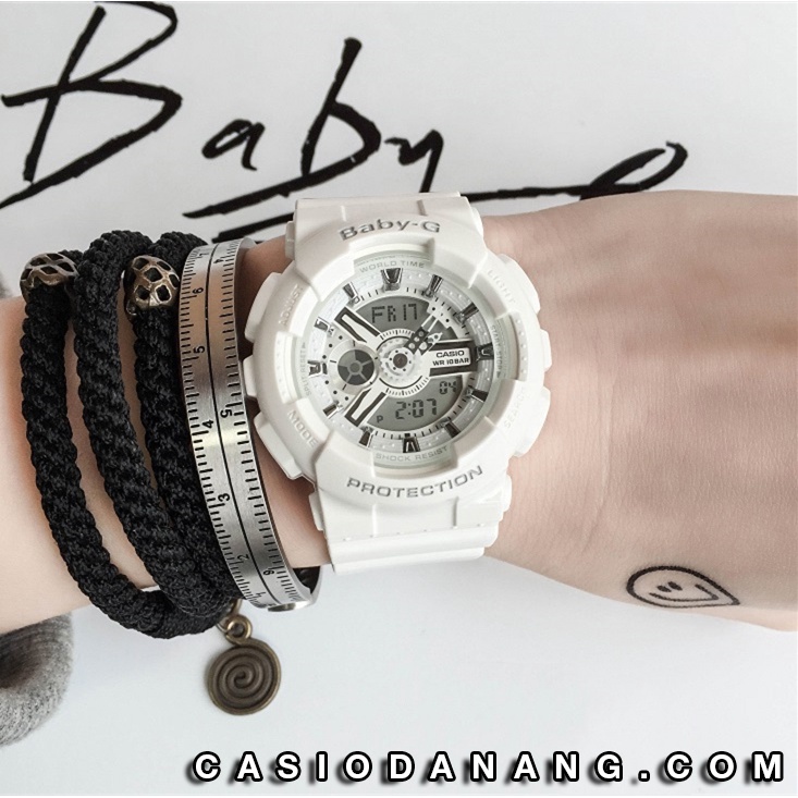 Đồng hồ nữ dây nhựa Casio Baby-G chính hãng Anh Khuê BA-110-7A3DR