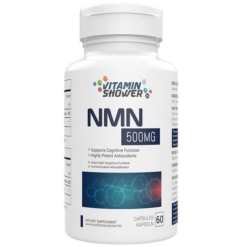 NMN 500mg Nicotinamide Mononucleotide NAD+ Chống Lão Hóa, Đẹp Da, Tăng Cường Tuổi Thọ, Hỗ Trợ Sức Khỏe Vitamin shower