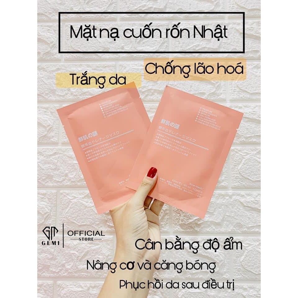 Mặt Nạ Nhau Thai Cừu 🌿𝑭𝒓𝒆𝒆𝒔𝒉𝒊𝒑🌿 Lẻ 1 Mask Cuống Rốn Nhật Bản Rwine Beauty Dưỡng Trắng, Cấp Ẩm, Thải Độc Cho Da [✔️Auth]