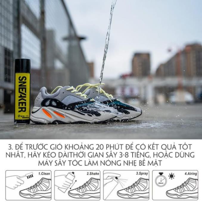 [Hàng Nhập Khẩu] Bình xịt giầy khử mùi SNEAKER - Vệ sinh sạch, chống thấm và khử mùi