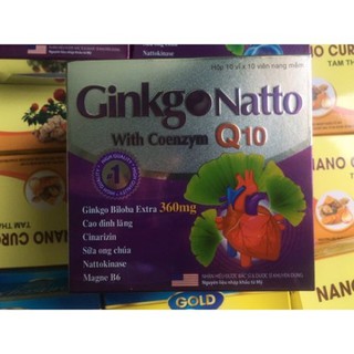 Bổ Não Ginkgo Natto hộp 100 viên