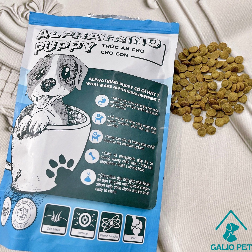 Thức ăn hạt cho chó con ALPHATRINO PUPPY 450GR ( FOOD PET)