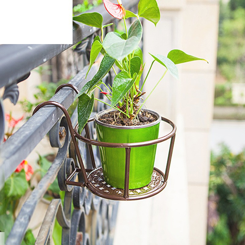Giỏ Sắt, Móc Sắt Để Chậu Hoa Cây Cảnh Ban Công Có Móc Treo Tiện Lợi
