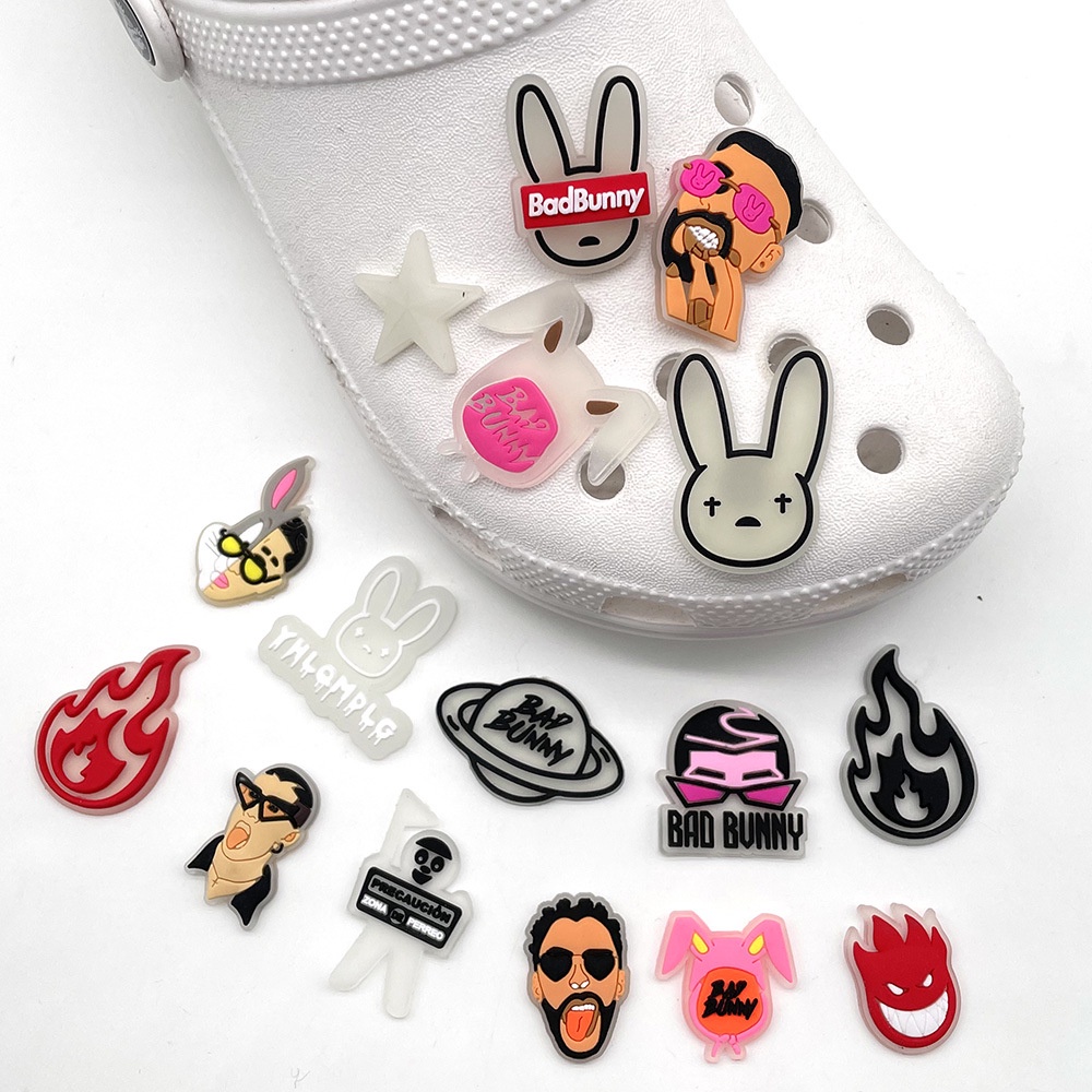 Crocs Phụ Kiện Trang Trí Giày Hình Thỏ Dễ Thương